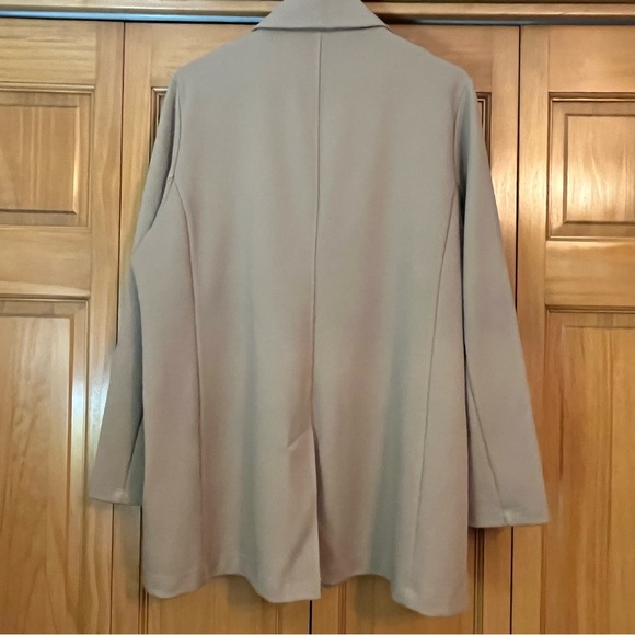 Eileen Fisher Flex Lyocell Ponte Jacket Taupe Size 1X - Picture 4 of 9
